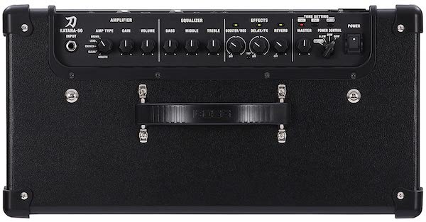 Boss Katana 50 Watts Amp Top View - 9 Best Guitar Amplifiers in India (2022)