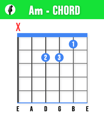 Am Guitar Chord - Learn These 11 Basic Guitar Chords To Play Any Song - Beginners Guide