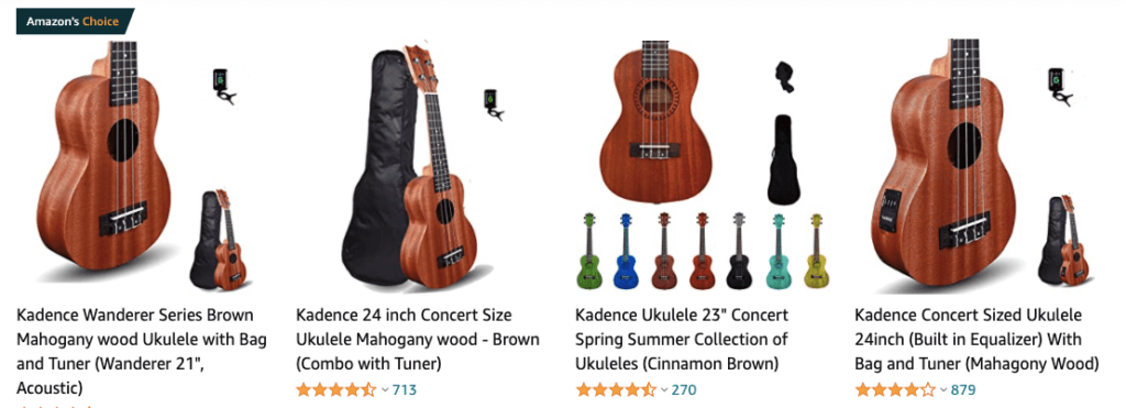 Kadence Guitars on Amazon