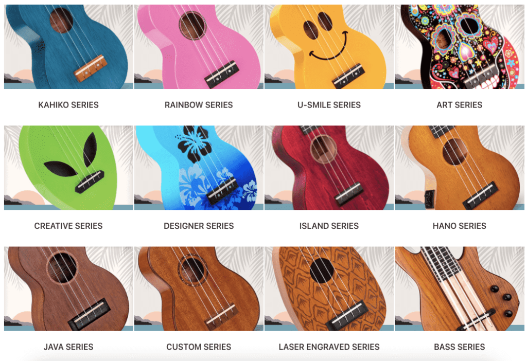 Mahalo Ukulele Colors